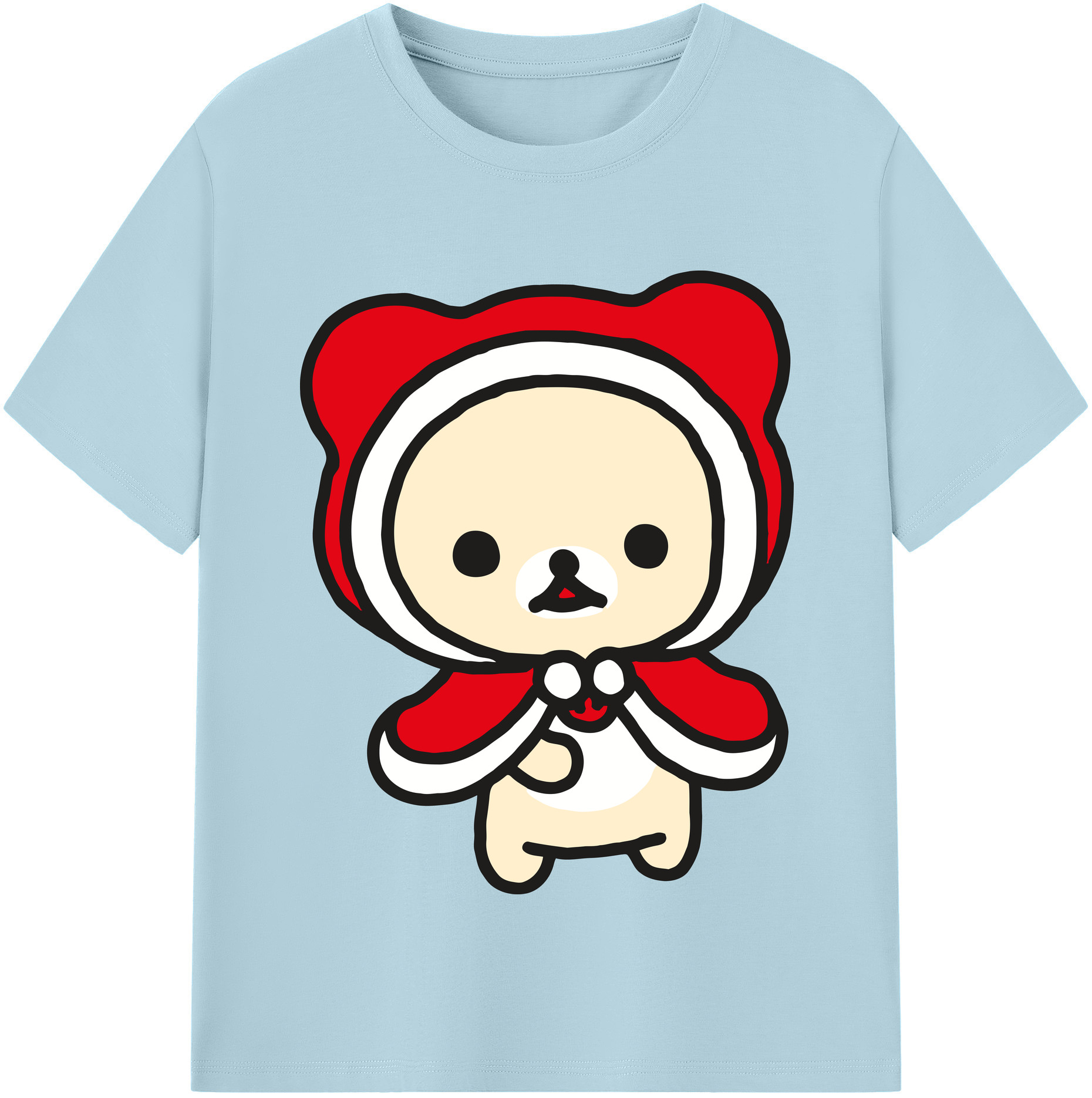 （画像用） リラックマ リラックマ キイロイトリ Rilakkuma Korilakkuma Kiiroitori 綿100％半袖Tシャツ（フロントプリント）